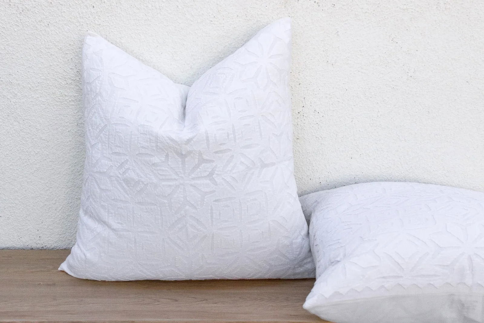 Mogra Mist, Pair of Appliqué Pillow Covers - 5