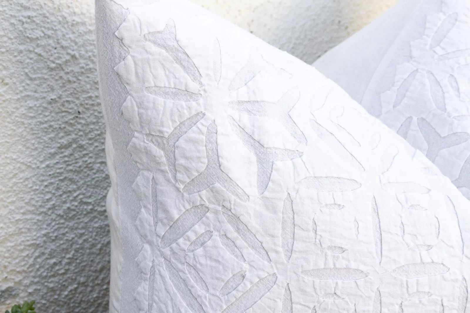 Morning Star Appliqué Pillow Cover - 4