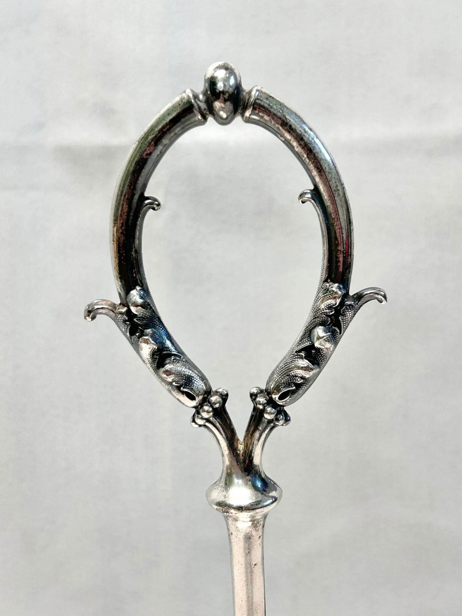 Vintage Silverplate Bar Decanter Cruet Stand - 4