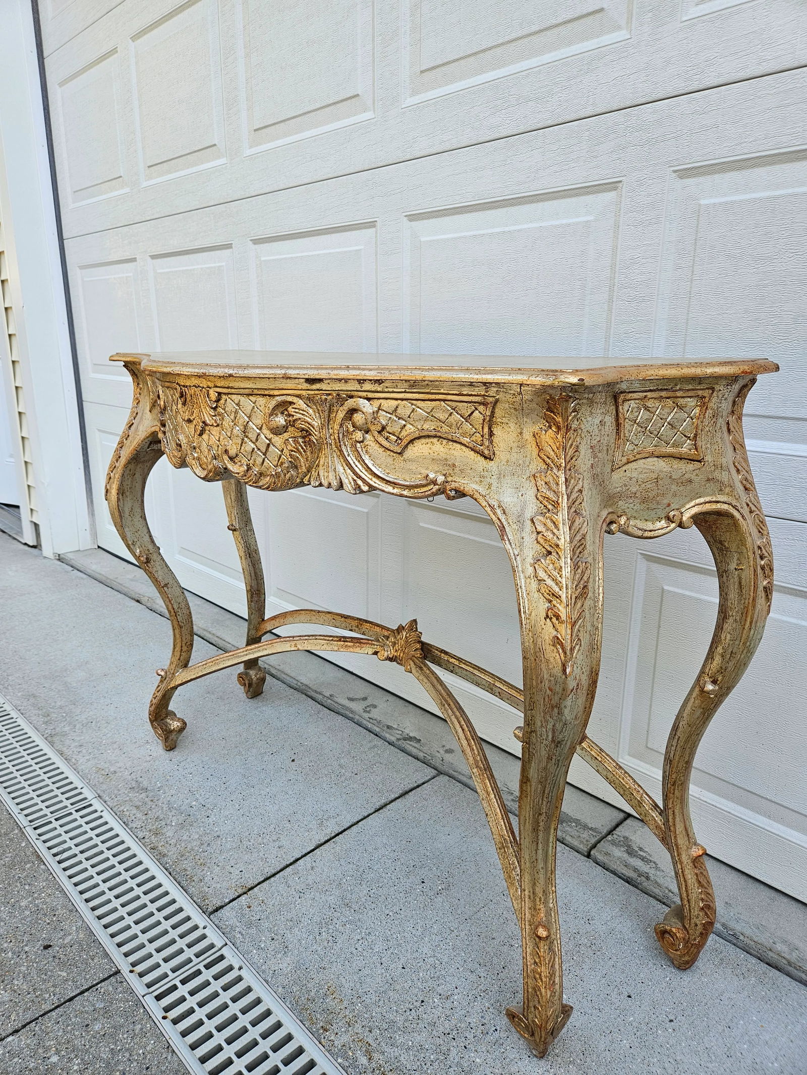 Gilded Baroque Rococo Console Table - 6