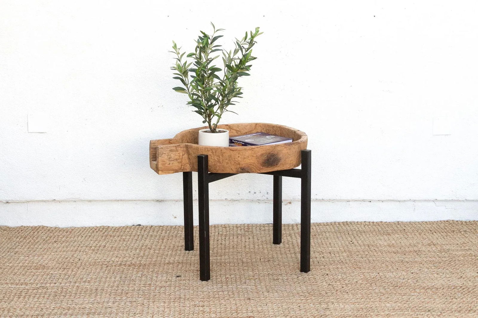 Antique French Dough Bowl Table - 10