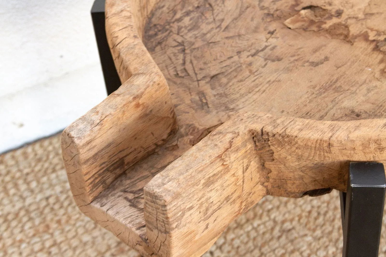 Antique French Dough Bowl Table - 5