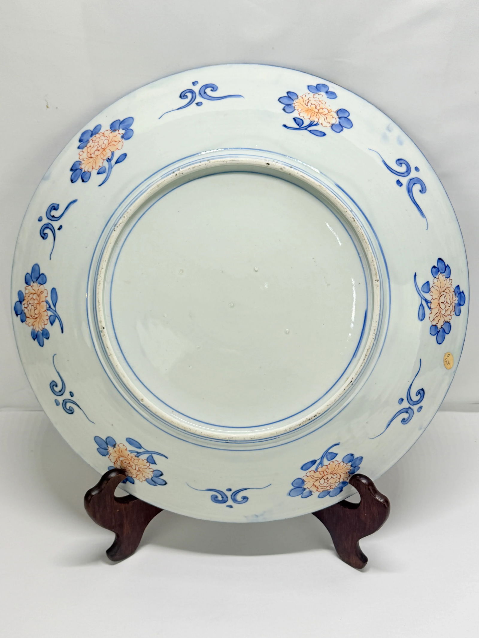 Monumental Japanese Imari Charger With Phoenix & Floral Reserves, Late Edo 19th - 11