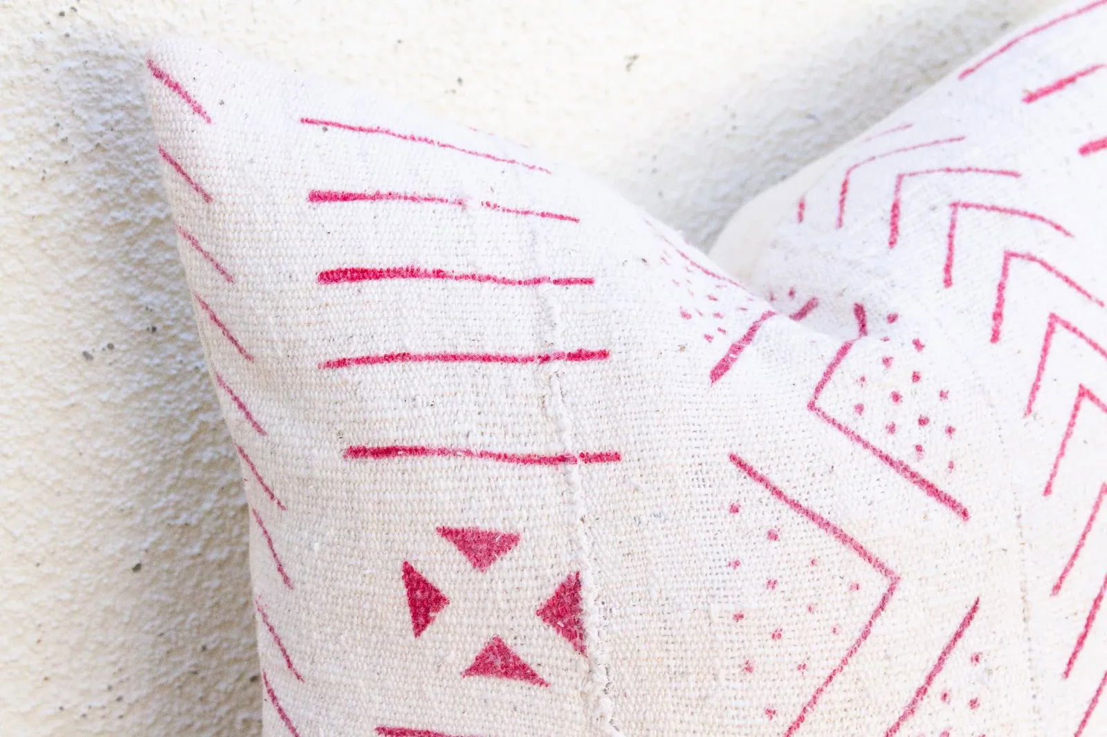 Desert Rose, African Mudcloth Throw Pillow - 4