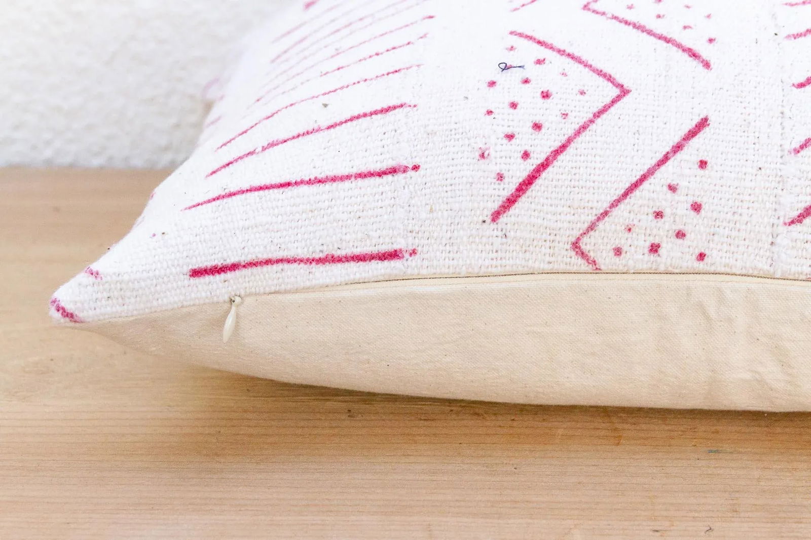 Desert Rose, African Mudcloth Throw Pillow - 6