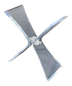 1970s Vintage Lucite Butterfly Console Base