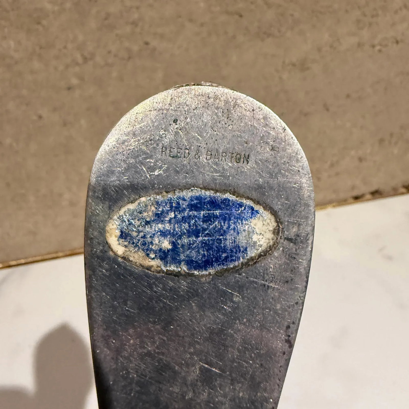 Reed & Barton Silver Plate Shoe Horn Mid Century Modern Patinated - 6