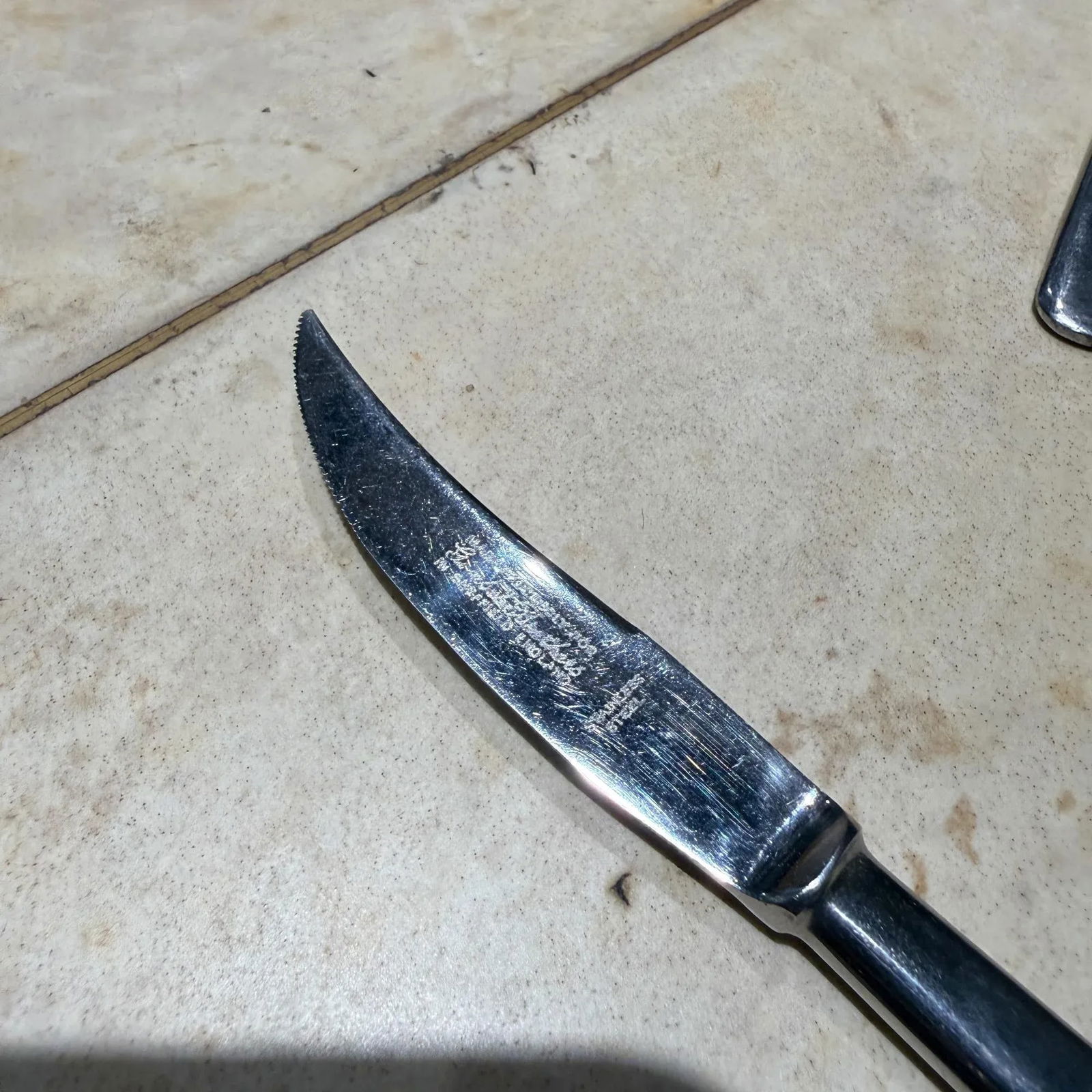 Vintage Gimbel Brothers Sheffield Steak Knives Mid-Century Modern Set of 6 - 2