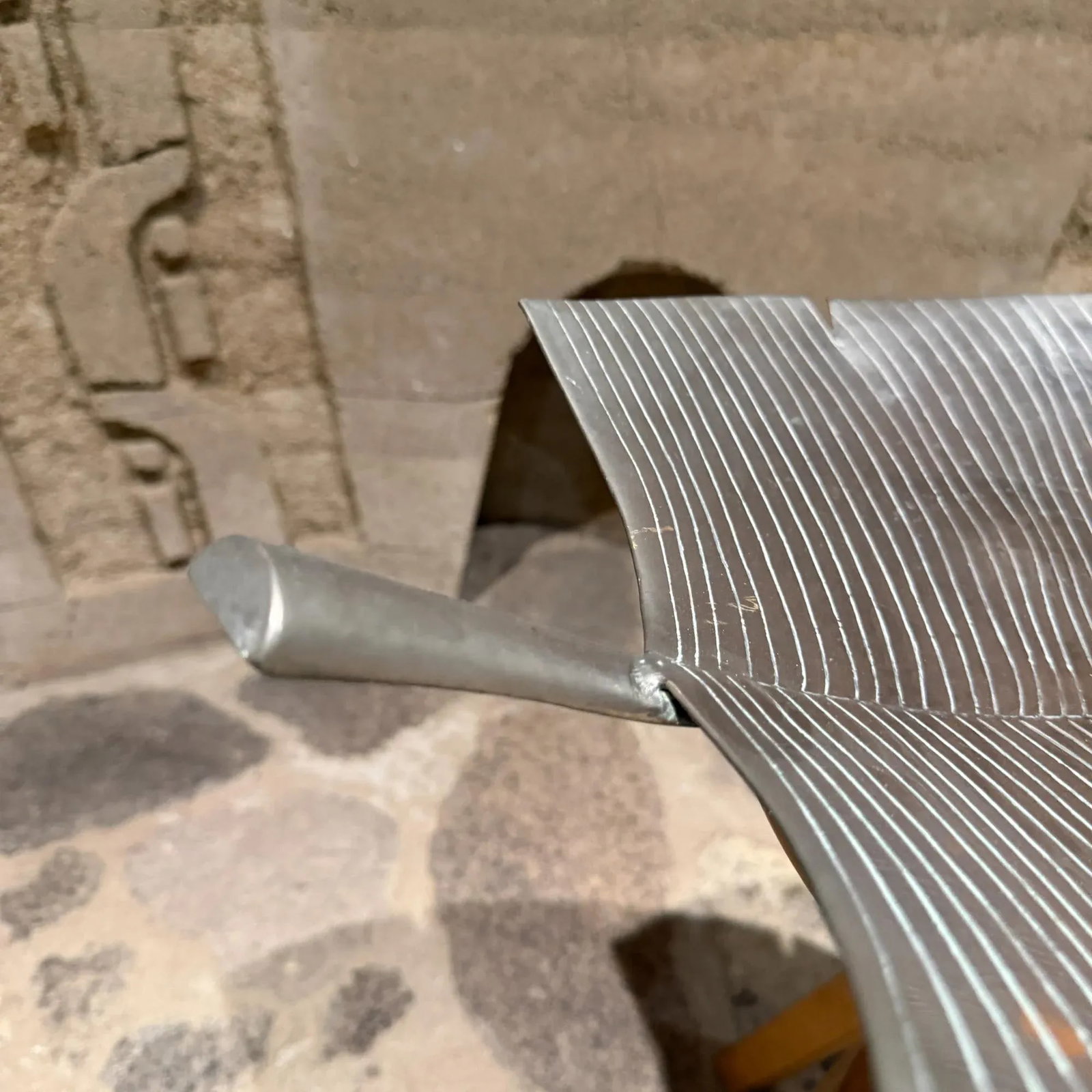 Towle Silversmith Nickel Plated Leaf Serving Tray Lizard Decor - 3