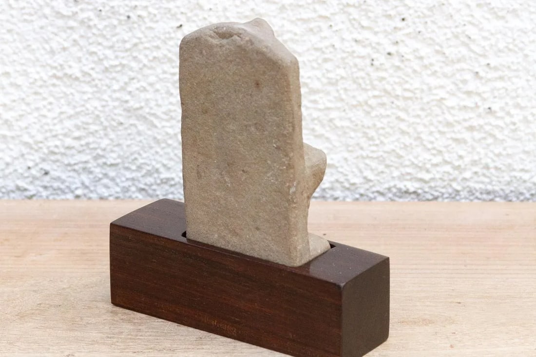 The Naga's Keeper, Antique Carved Stone Figure - 5