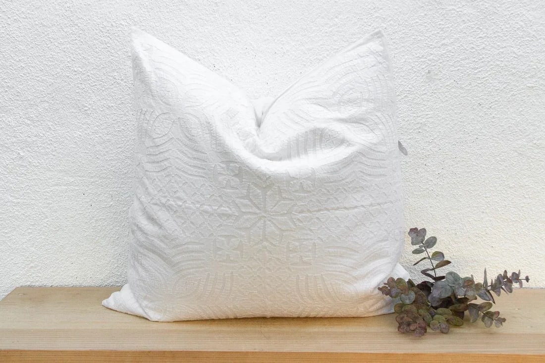 Star Bloom Large Applique Pillow Cover - 2