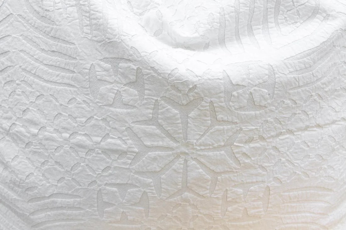 Star Bloom Large Applique Pillow Cover - 5