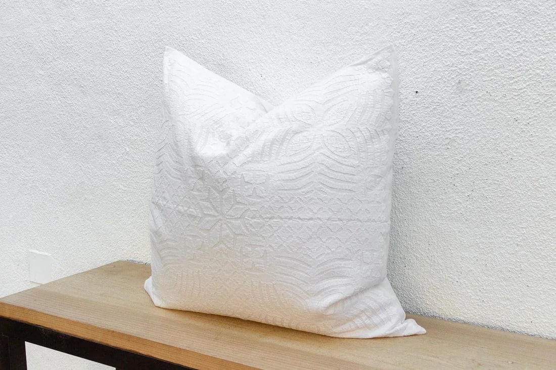 Star Bloom Large Applique Pillow Cover - 7