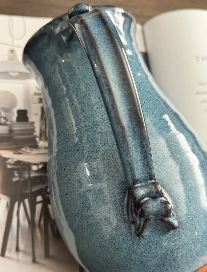 Late 20th Century, Blue Glazed Hand-Thrown Stoneware, David Clement Clayworks - 2