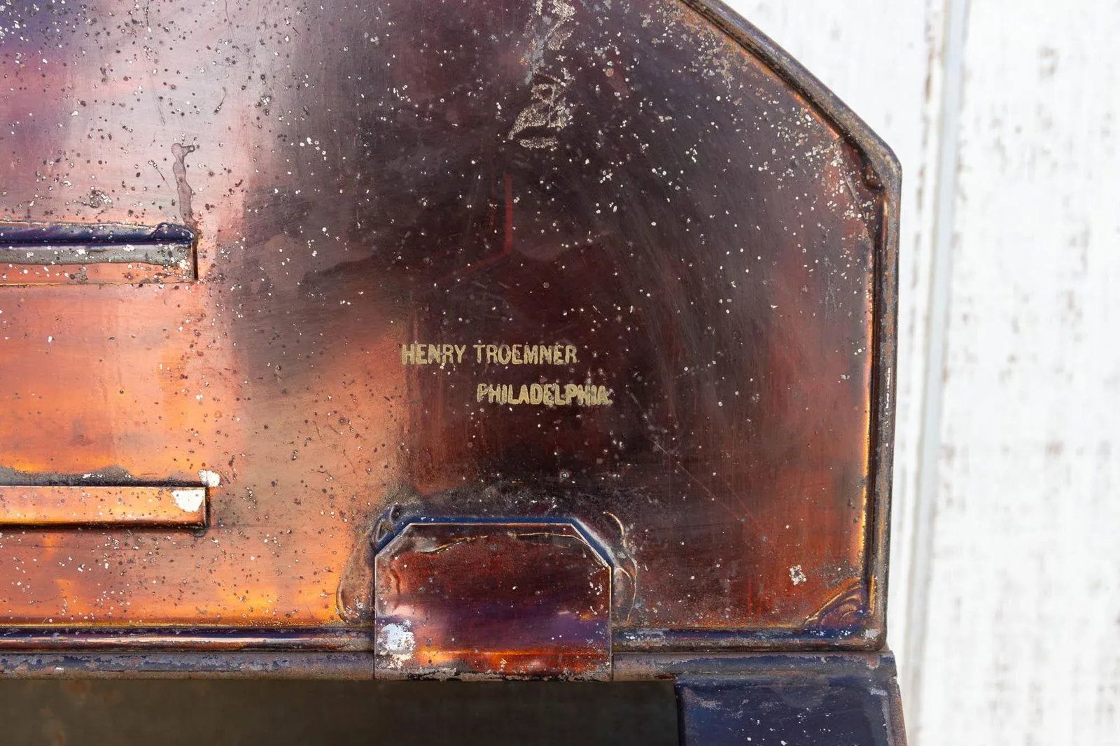 Antique Black & Gilt Chinoserie Drum Canister - 6