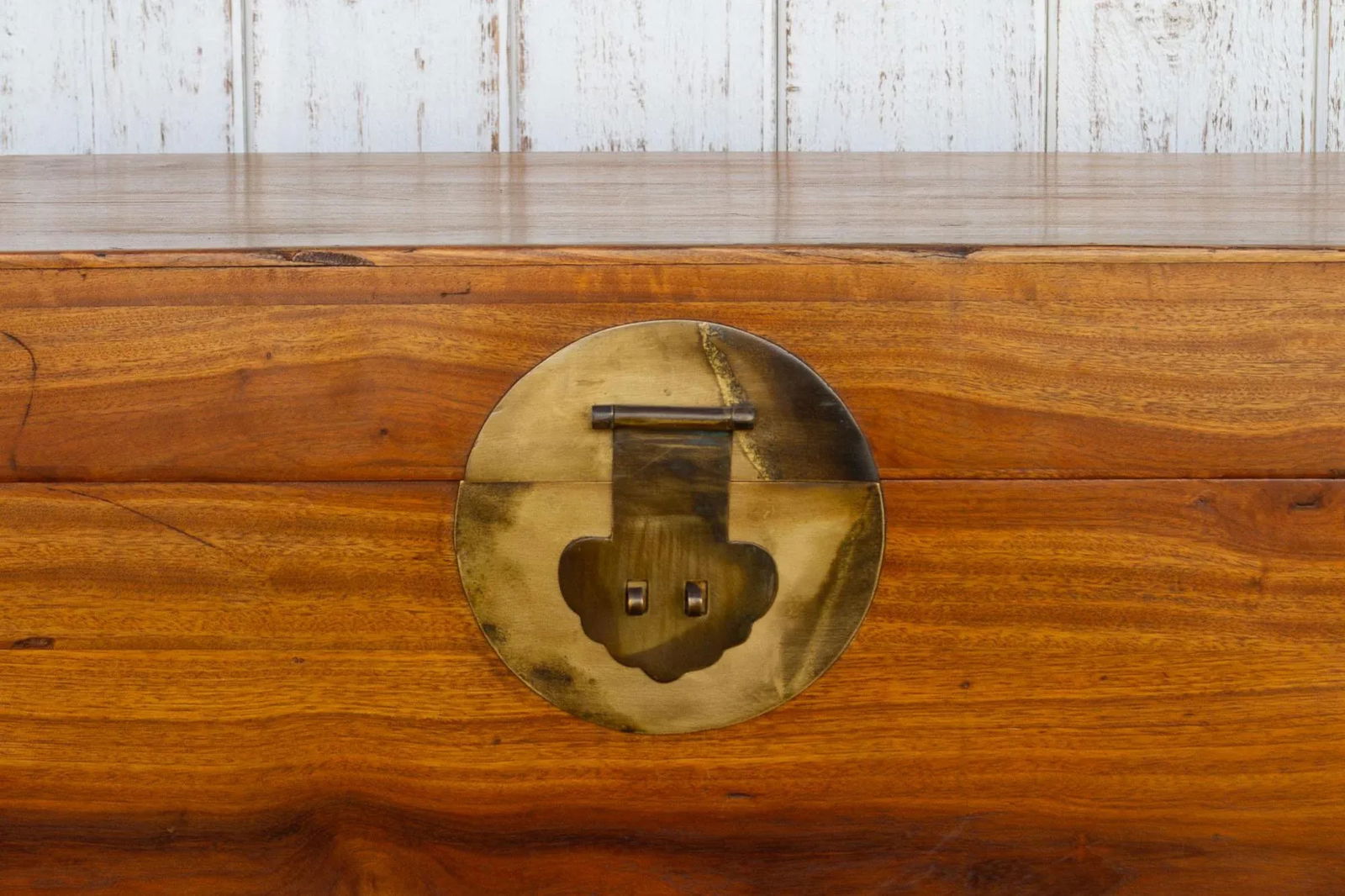 Campaign Style Asian Cedar Chest - 4