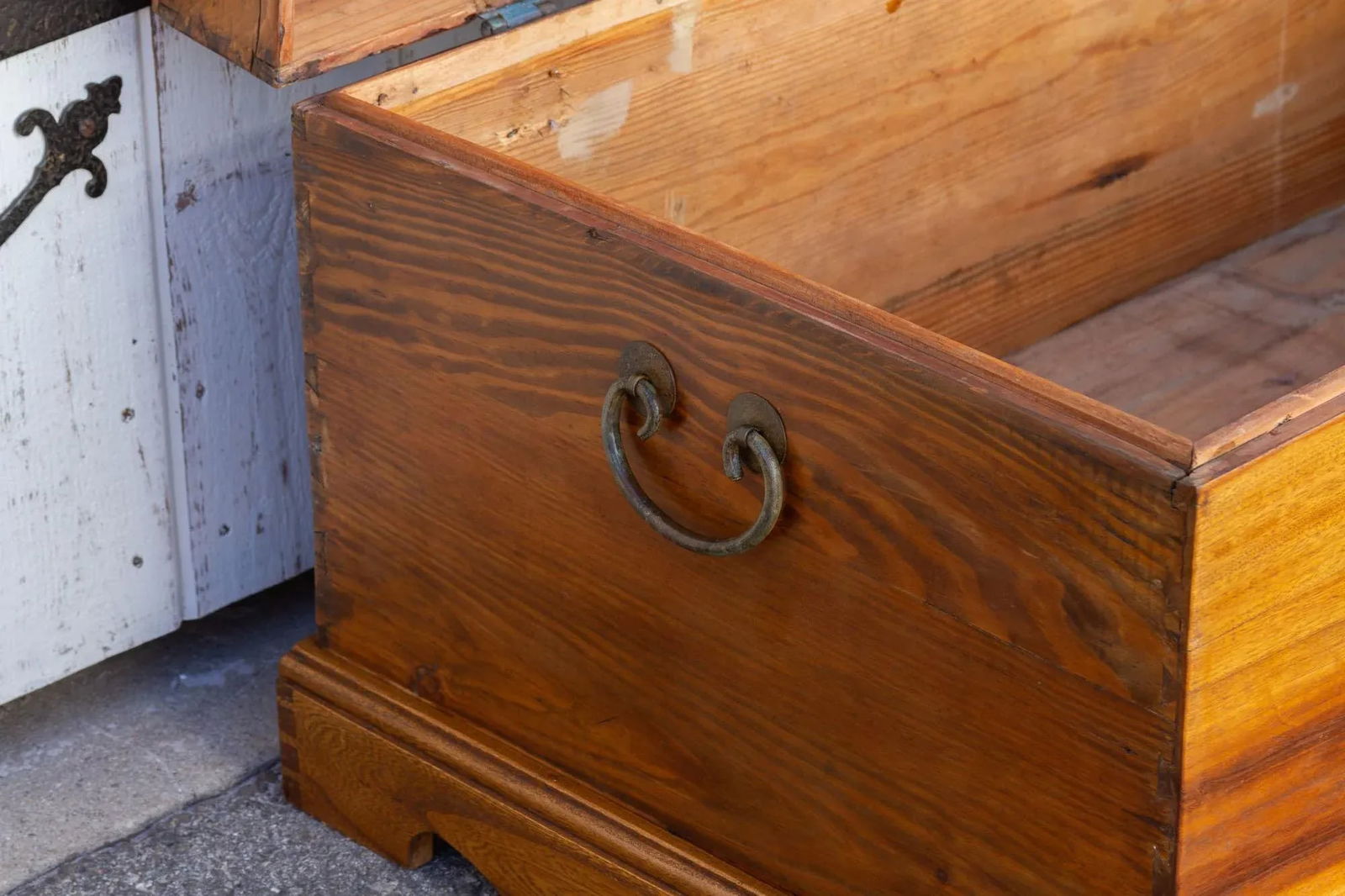 Campaign Style Asian Cedar Chest - 7