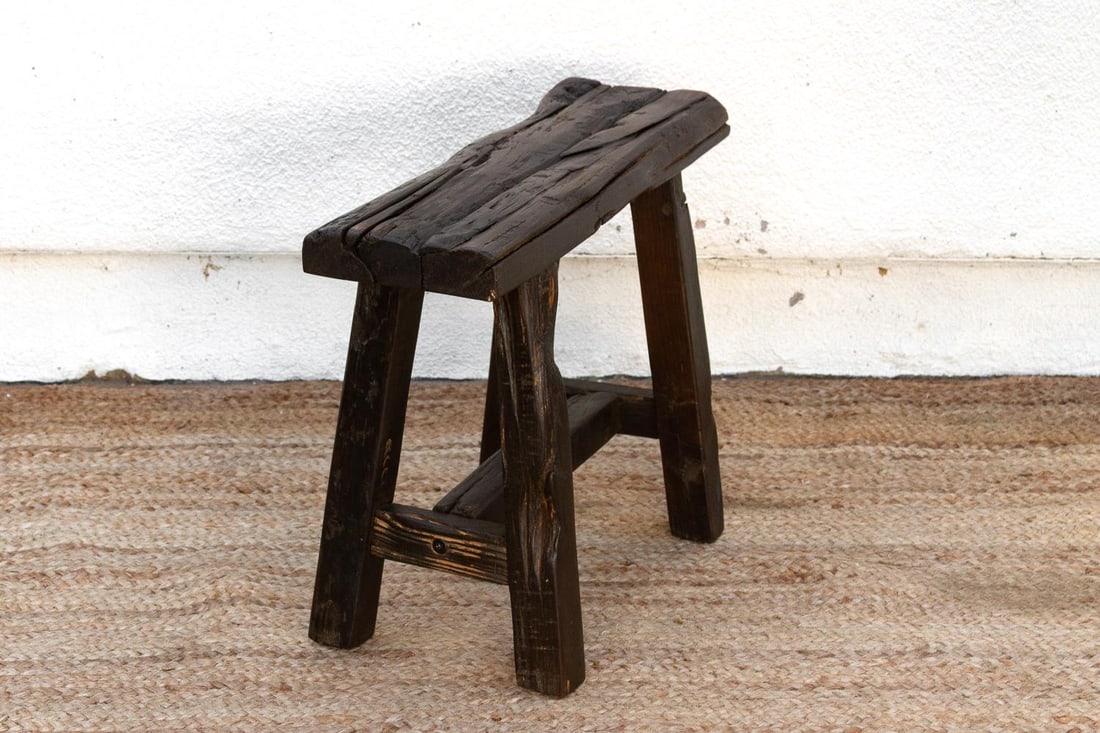 Wabi Sabi Reclaimed Wood Bench - 4