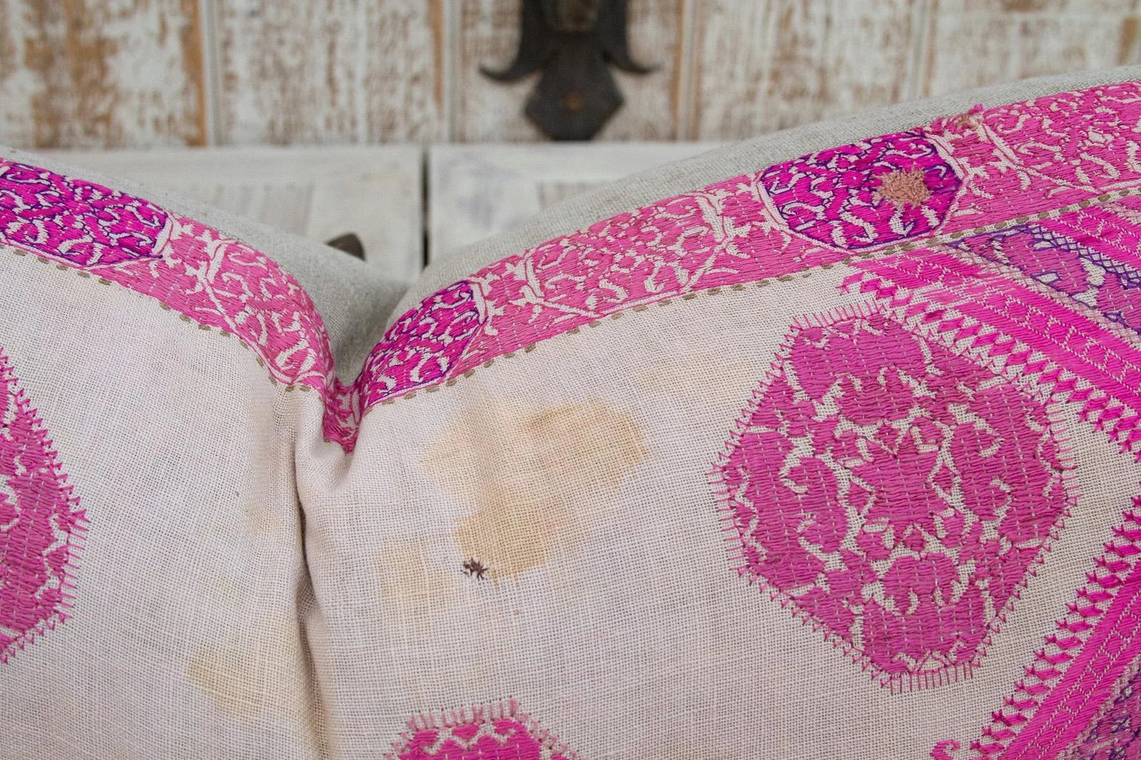 Antique Raji Sindh Silk Pillow - 5
