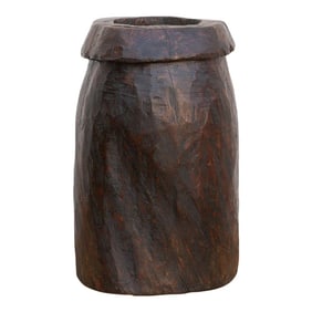 Antique 23" Tall Primitive Naga Vessel