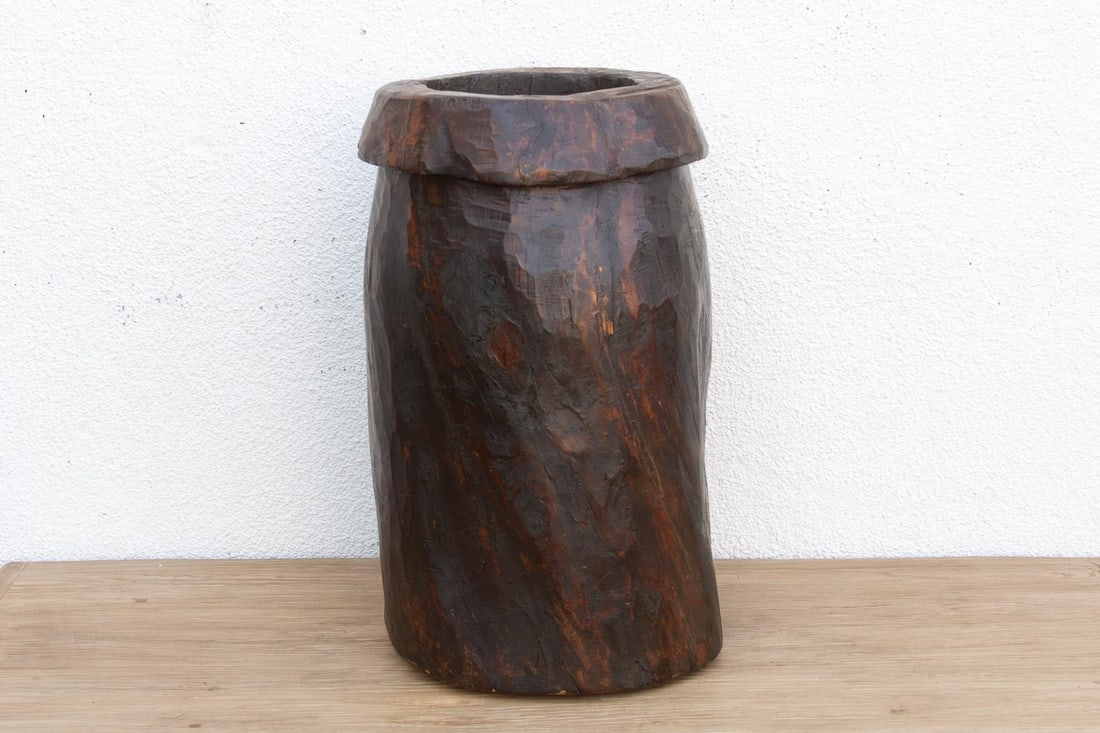 Antique 23" Tall Primitive Naga Vessel - 3