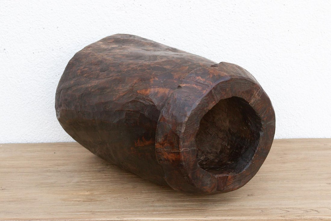 Antique 23" Tall Primitive Naga Vessel - 7