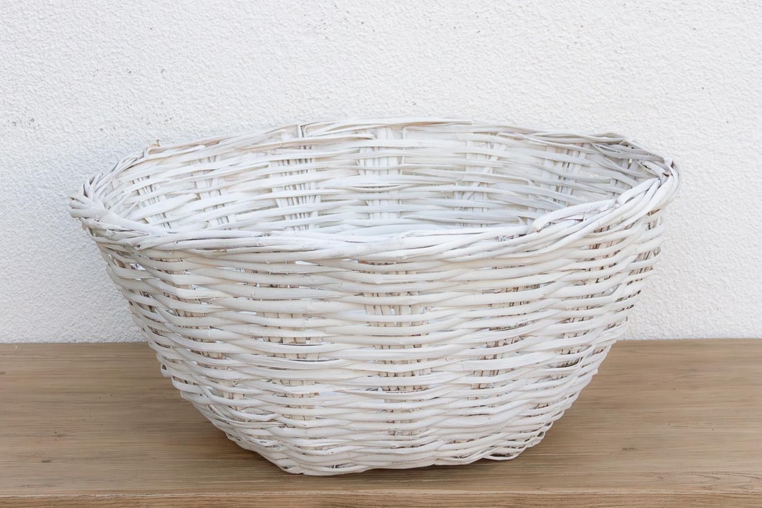 Grand Vintage French Provincial Basket - 3