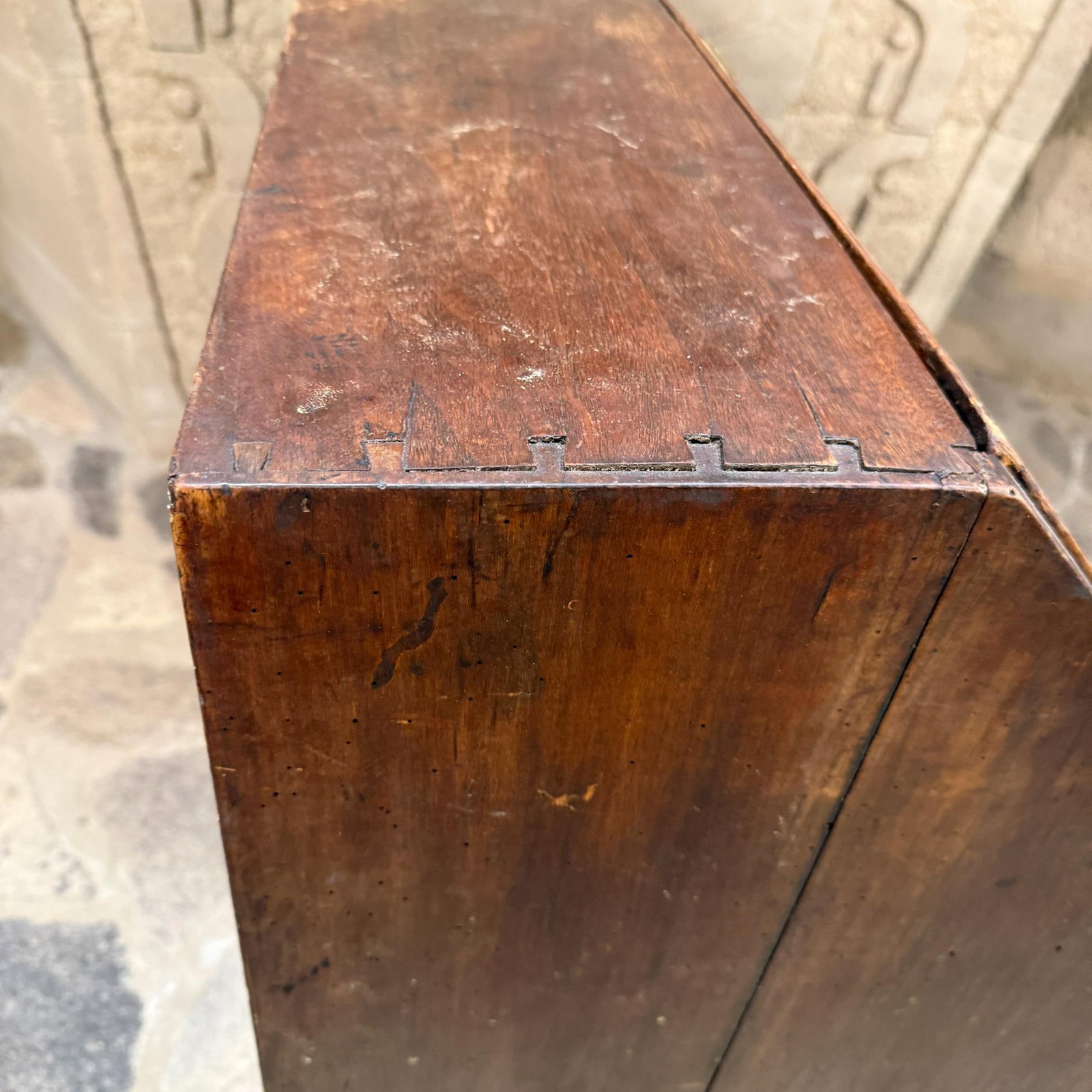 Georgian Mahogany Slant Front Secretary Desk Adam Style Slant-Front Bureau - 11