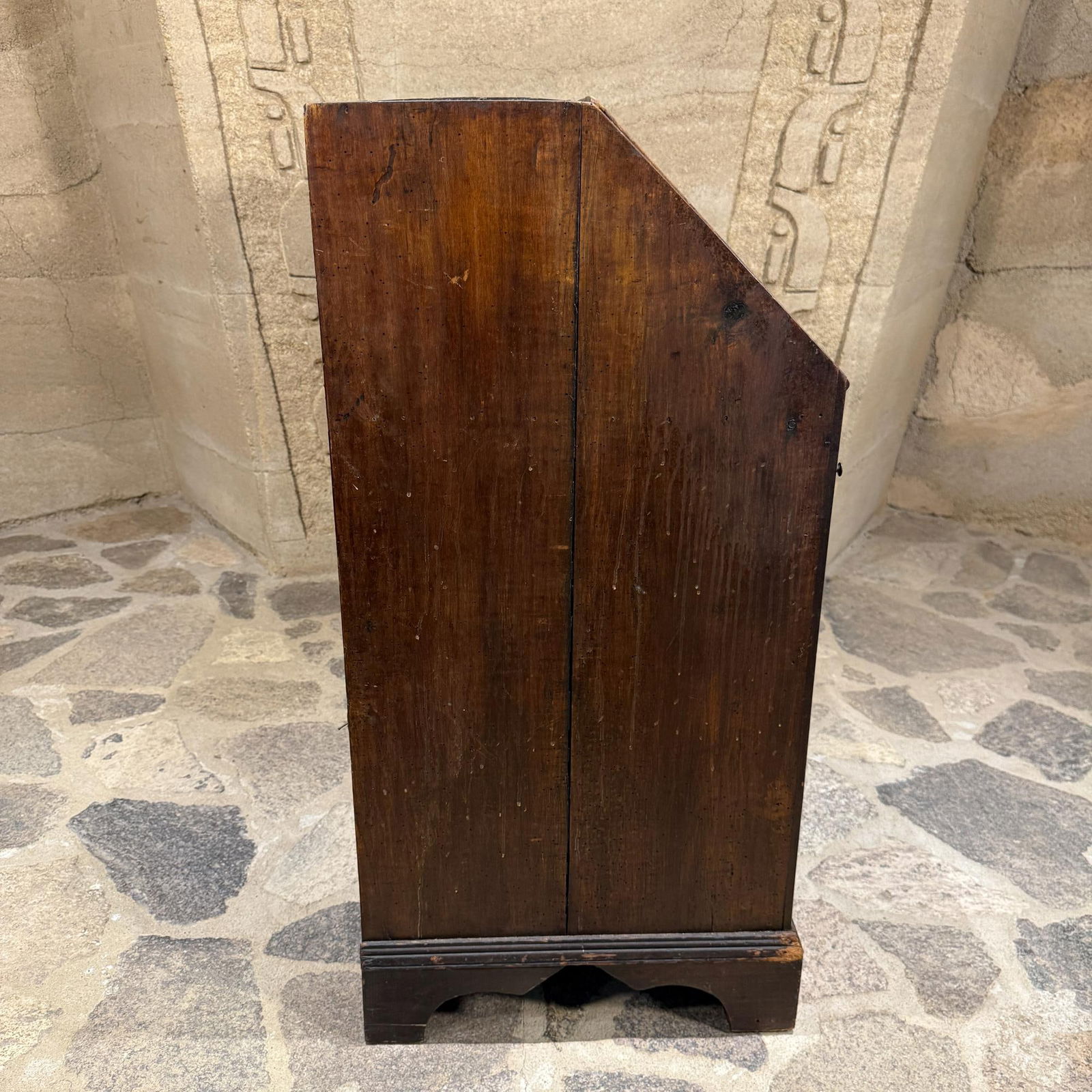 Georgian Mahogany Slant Front Secretary Desk Adam Style Slant-Front Bureau - 8