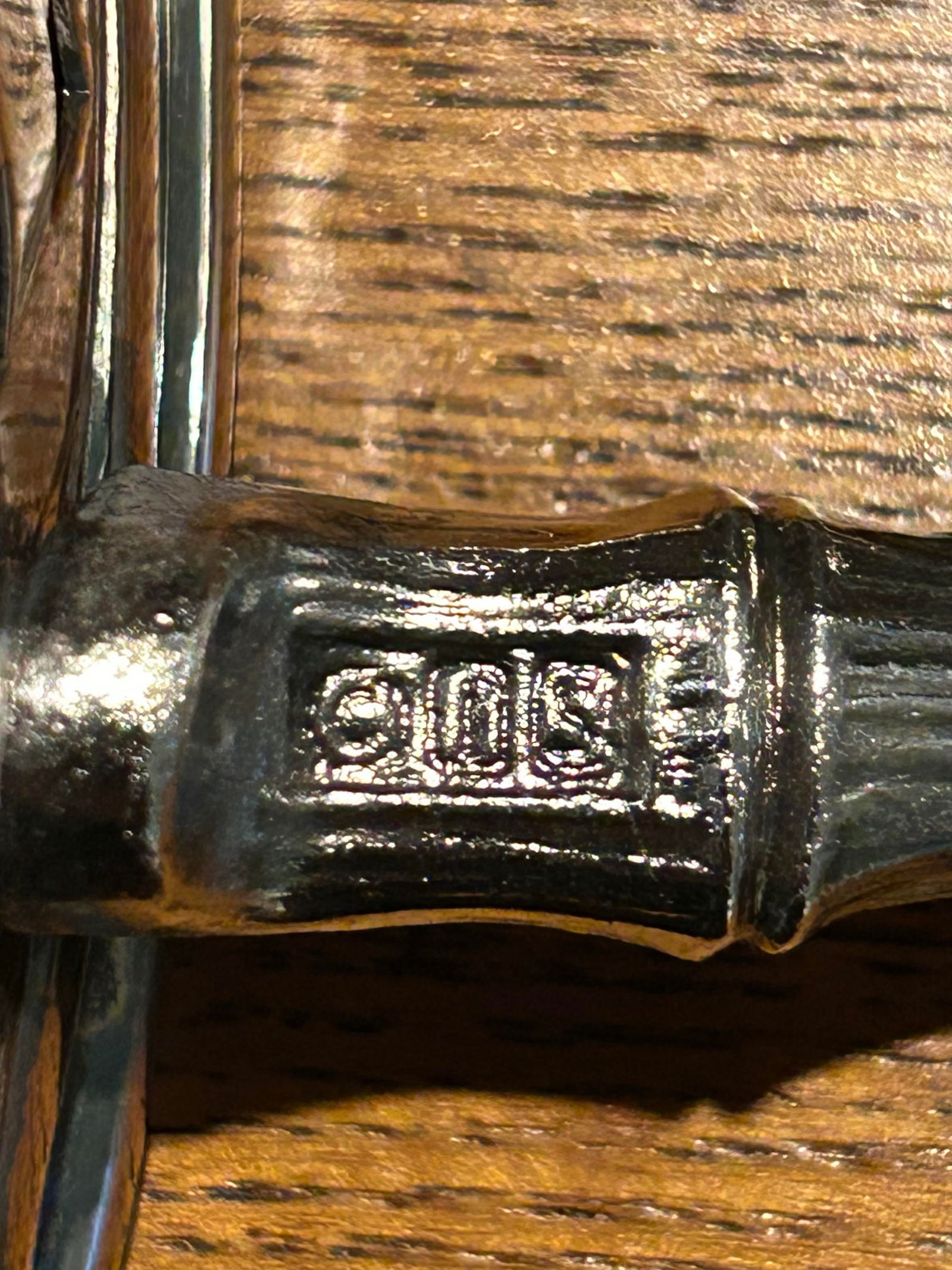 Vintage Hollywood Regency Silver Plate Faux Bamboo Gallery Tray With Handles - 8