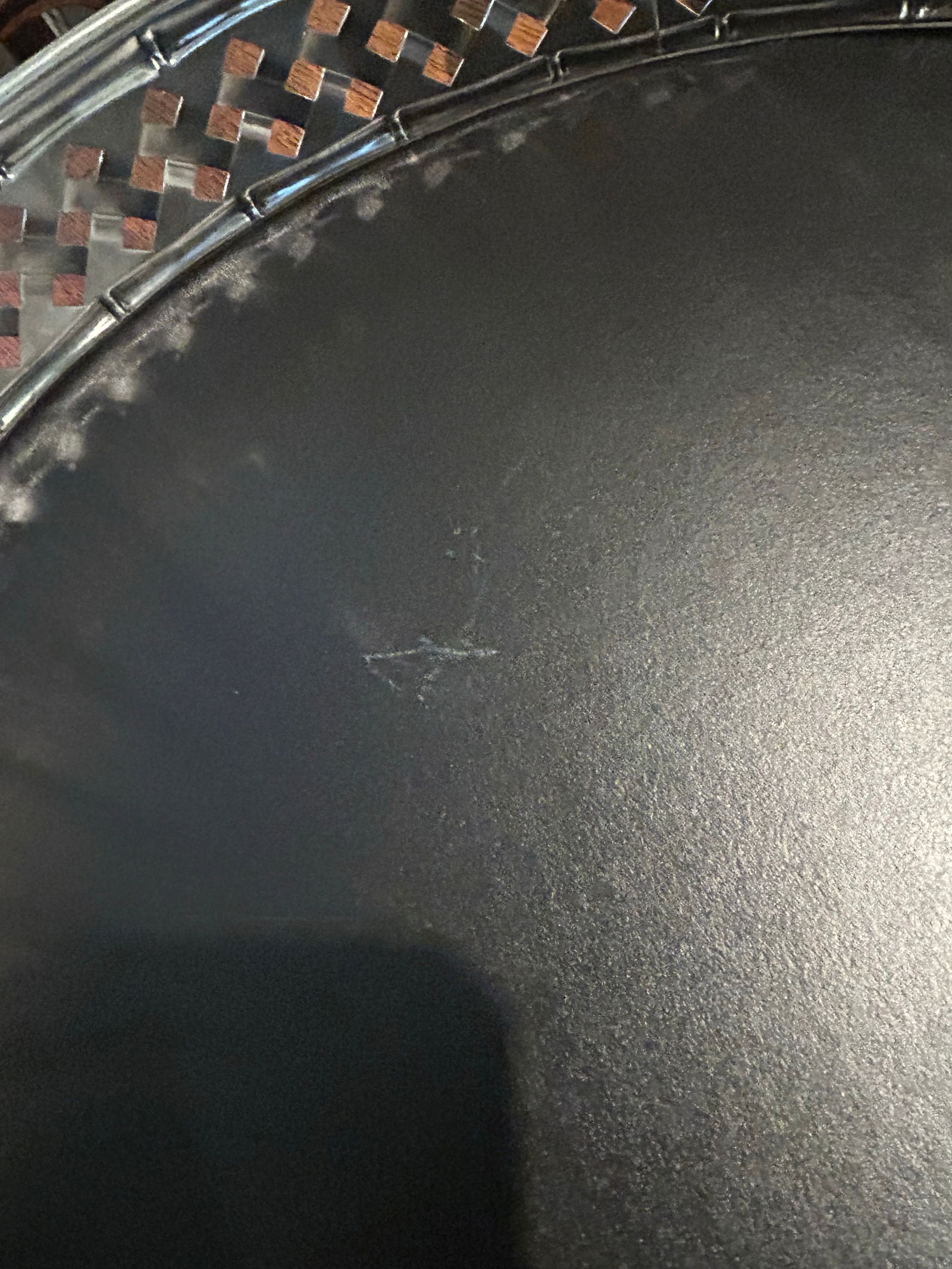 Vintage Hollywood Regency Silver Plate Faux Bamboo Gallery Tray With Handles - 9