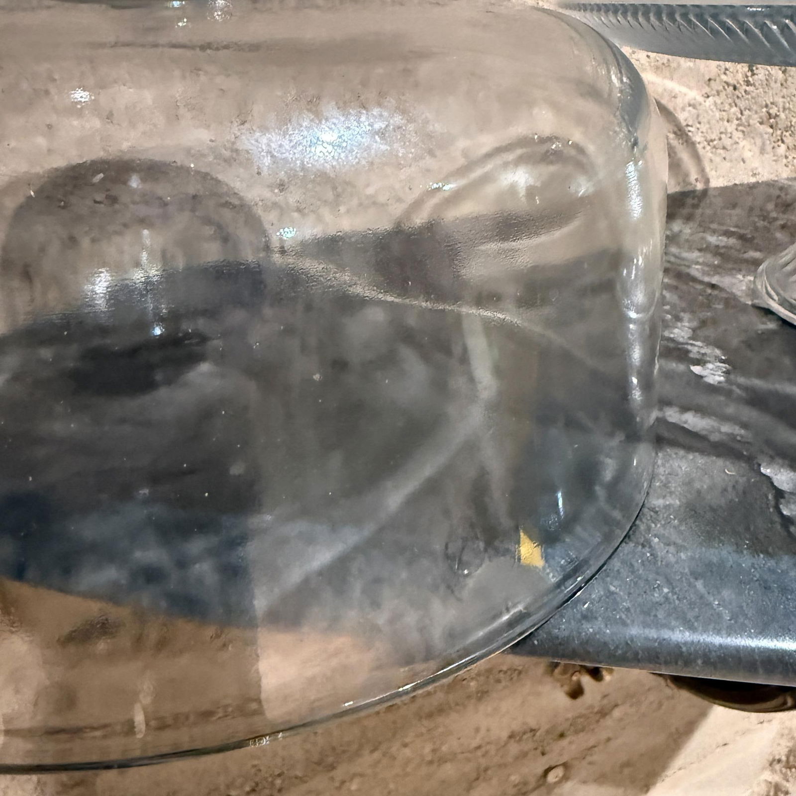 Vintage Modern Glass Cake Stand With Dome - 10