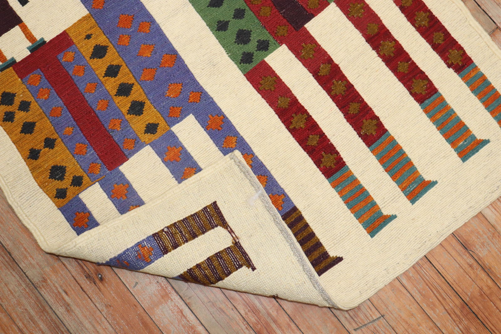 Quirky Persian Bird Horse Vintage Kilim, 2'8'' X 3'5'' - 4