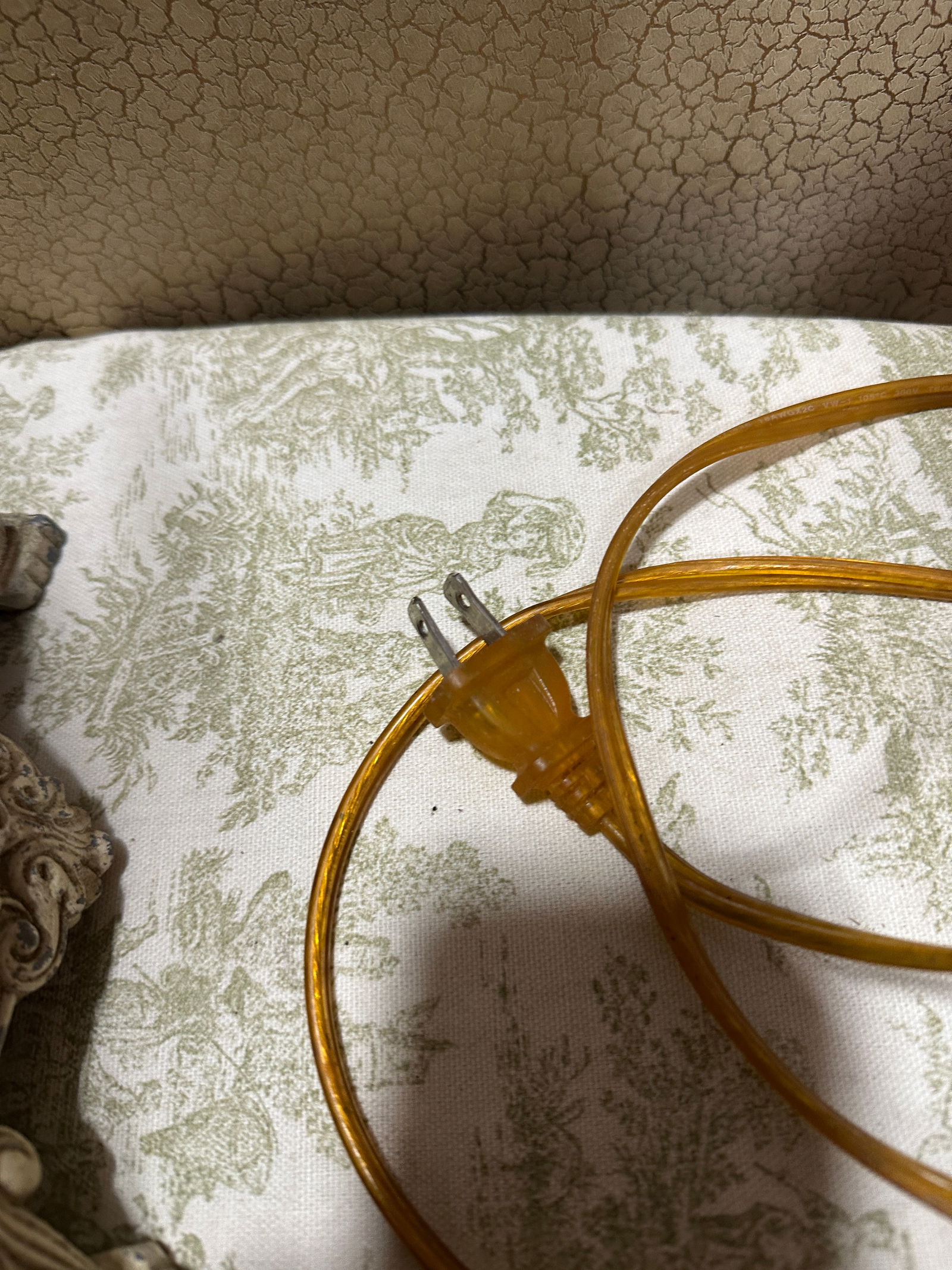 1970s Large Brown Ceramic Round Woven Style Table Lamp - 8