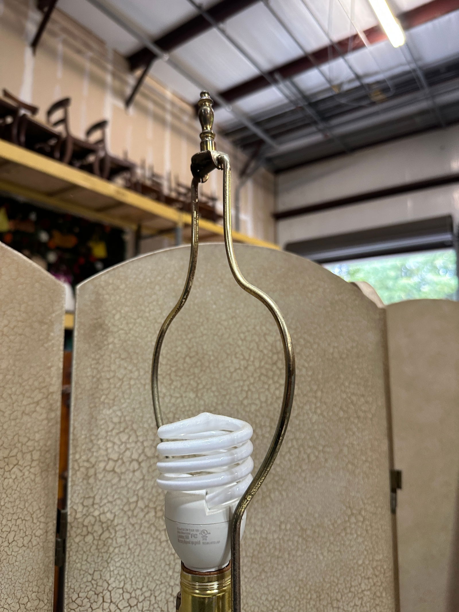 1970s White Ceramic Vintage Equestrian Style Table Lamp - 5