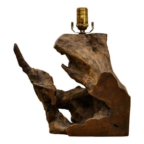 Mid 20th Century Organic Driftwood Table Lamp