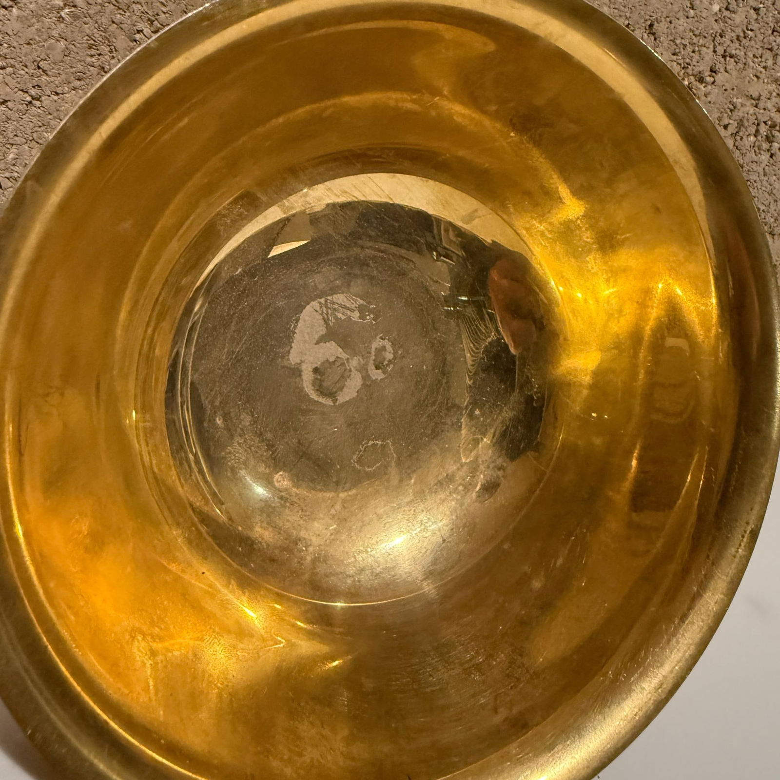 Stanley Roberts 24k Plated Footed Bowl Hollywood Regency - 2