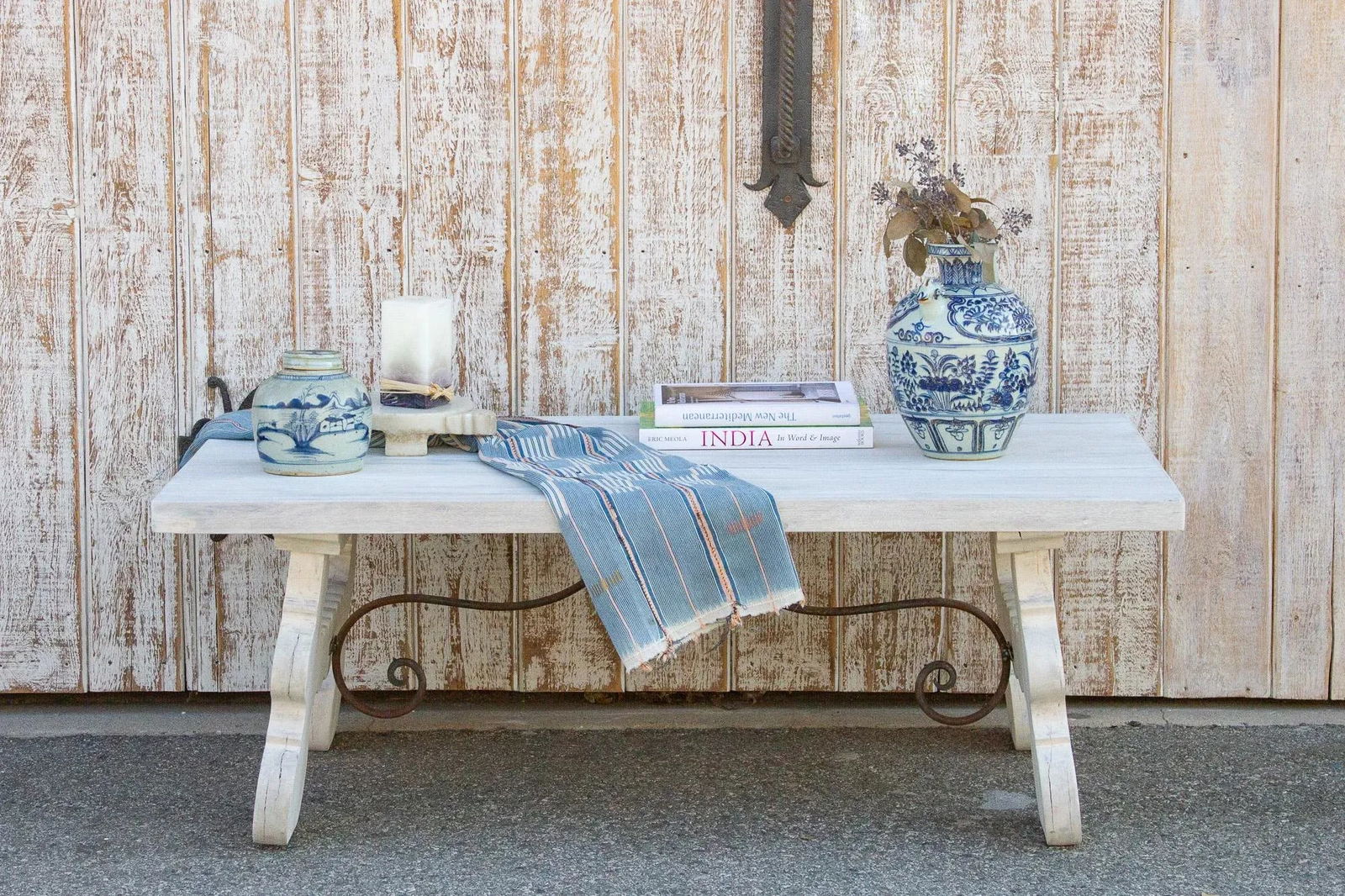 Bleached White Spanish Tavernera Coffee Table - 2