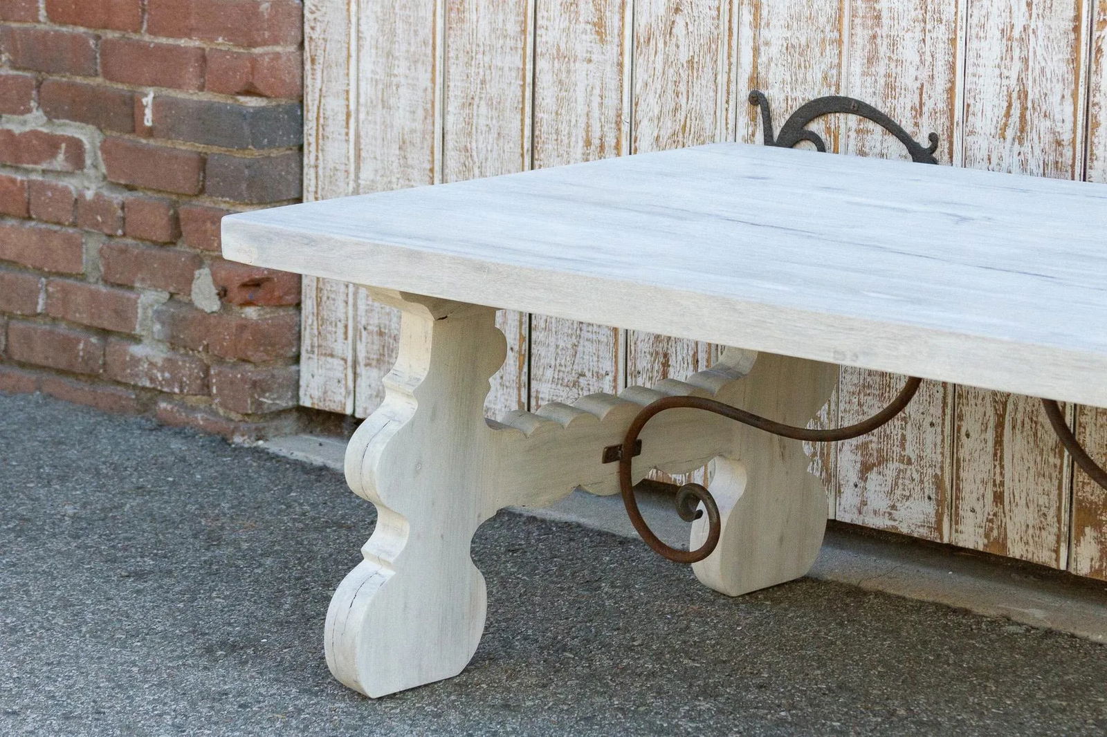 Bleached White Spanish Tavernera Coffee Table - 6