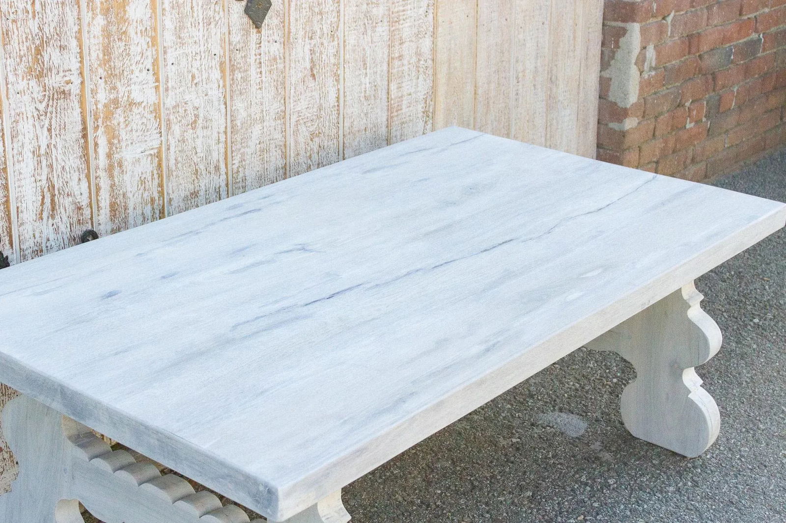 Bleached White Spanish Tavernera Coffee Table - 7