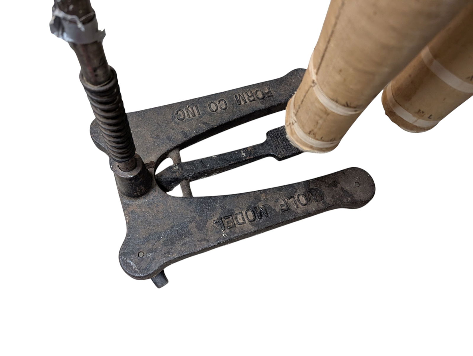 1972 Wolf Model Form Size 10 Collapsible Dress Form With Cast Iron Stand - 7