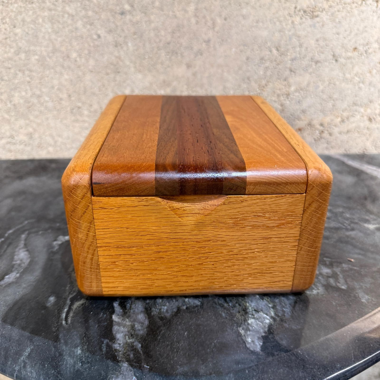Decorative Wooden Box Attributed Dean Santner Studio Organic Modern - 2