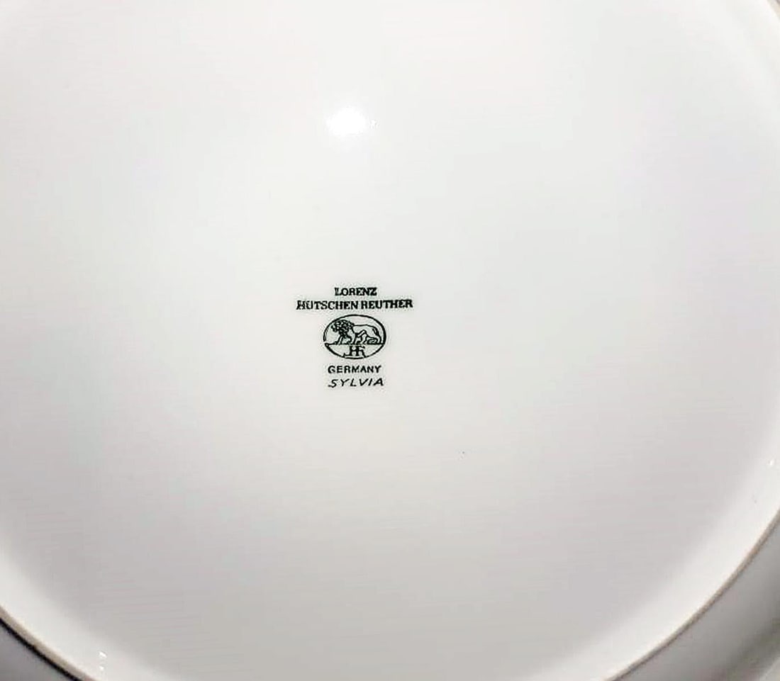 Hand Painted Porcelain Charger, Signed - 7