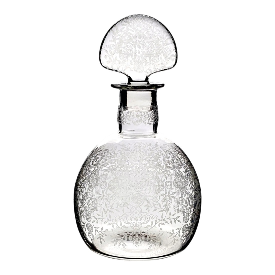 1940s Baccarat "Michelangelo" Wheel-Engraved Crystal Decanter, Signed (1 of 18)