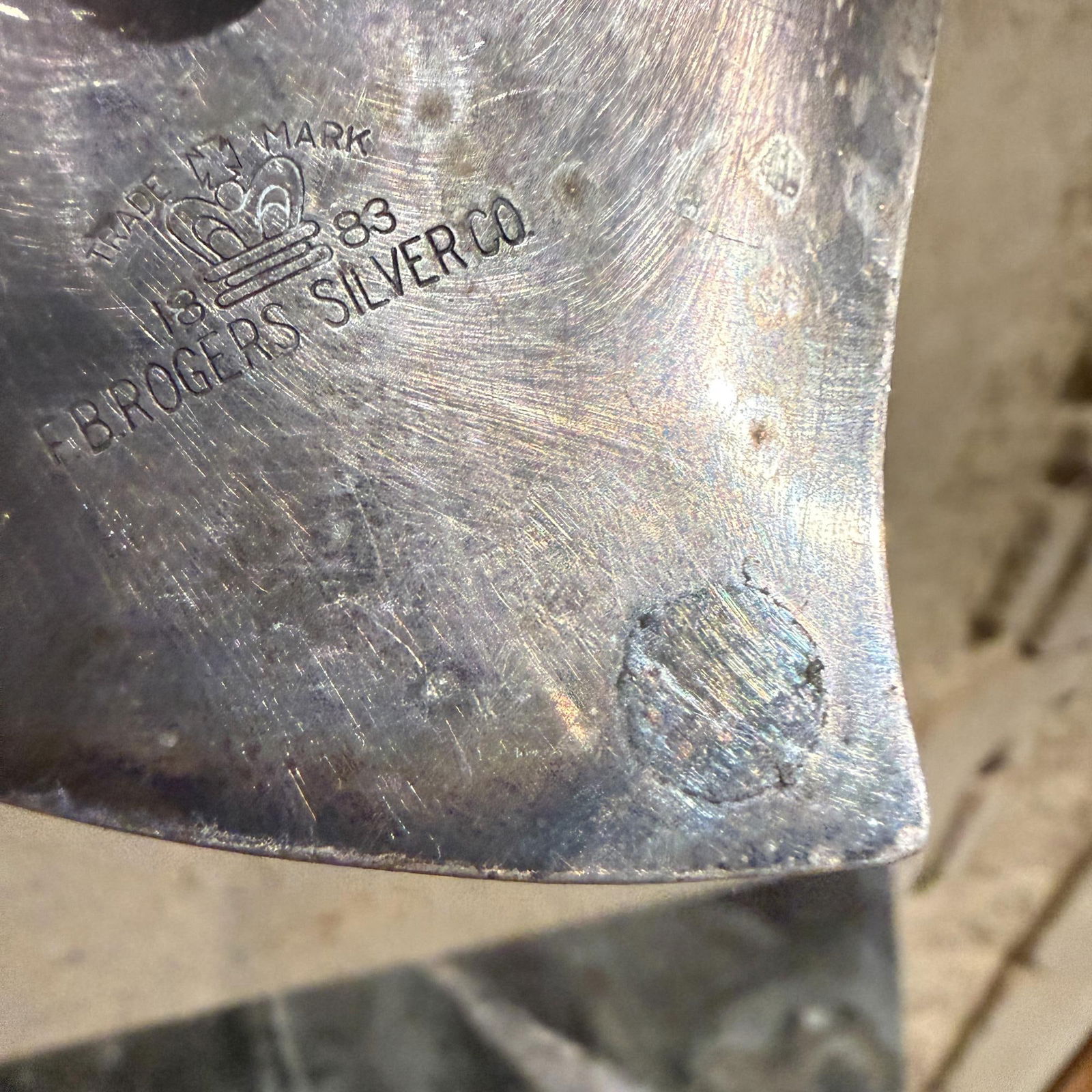 f.b. Rogers Silver Plate Leaf Shaped Trinket Bonbon Dish Mid Century - 11