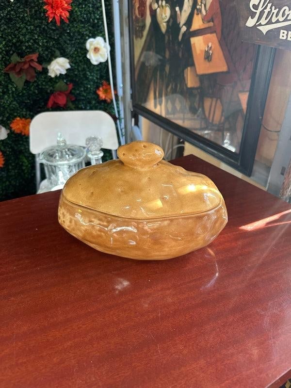 Vintage Ceramic Potato Dishes, Serving Bowls and Lids, Spoon, Salt and Pepper Shakers- Set of 4 - 7