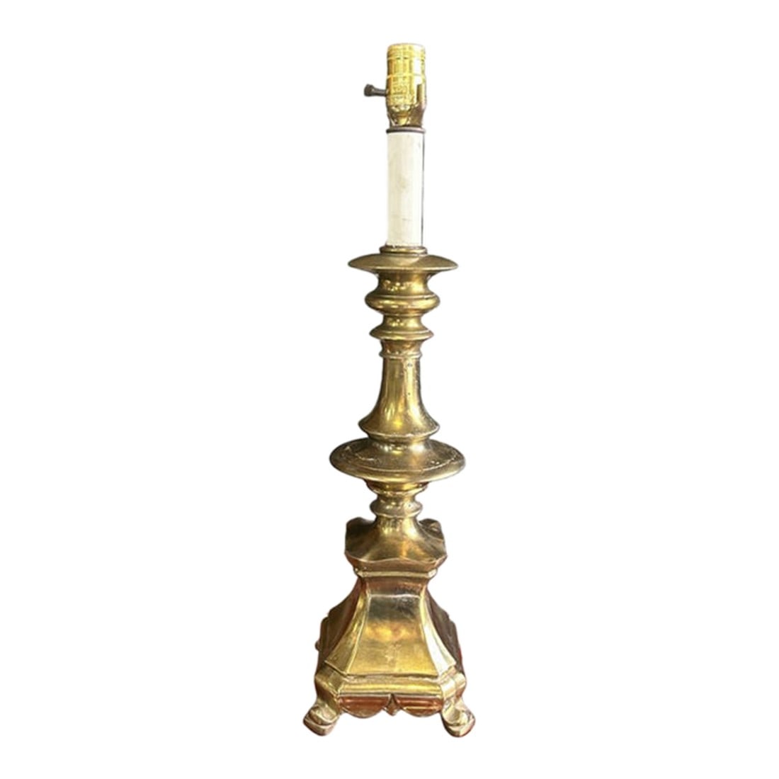 Vintage Large Heavy Brass Table Lamp: Up for consideration is a beautiful vintage heavy brass large table lamp. This is such a lovely piece that would look perfect in your home, and it is a great conversation starter for your guests.