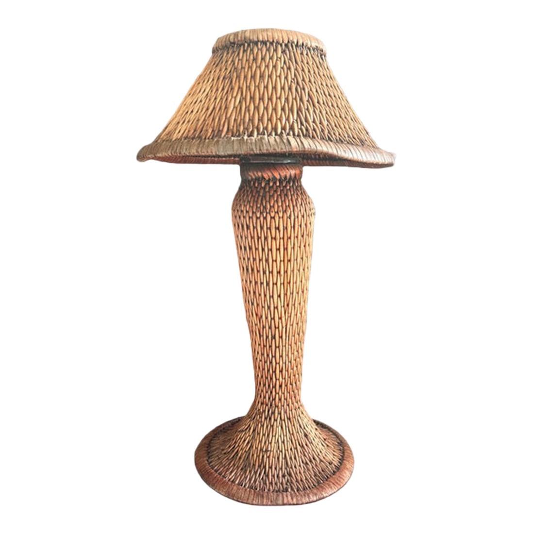 Vintage Boho Chic Wicker Tall Table Lamp: Up for consideration is a beautiful vintage Boho Chic wicker tall table lamp. This is such a lovely piece that would look perfect in your home, and it is a great conversation starter for your guests.