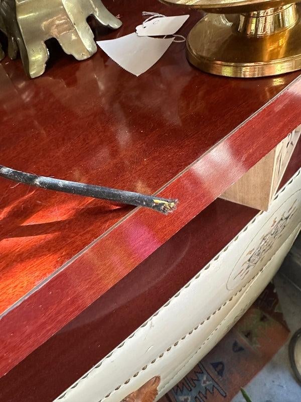 Vintage Boho Chic Wicker Tall Table Lamp - 2