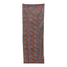Vibrant Jewel Silk Kantha Reversible Throw